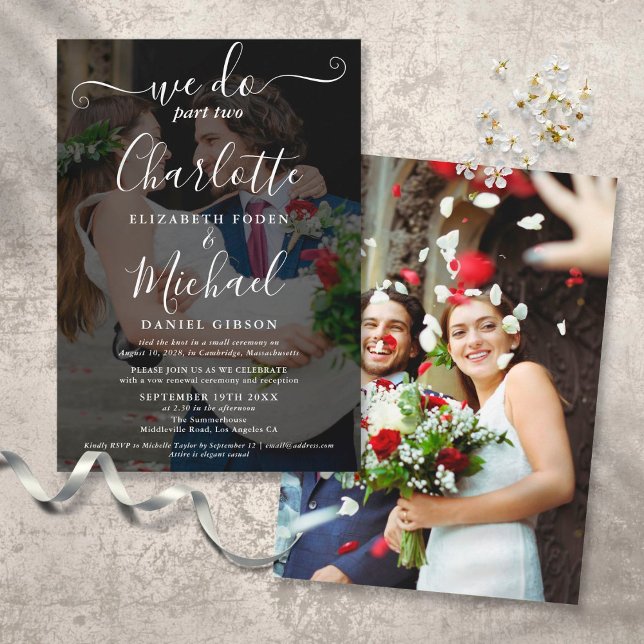 Invitation Nous faisons partie deux scénario de mariage 2 pho (Créateur téléchargé)