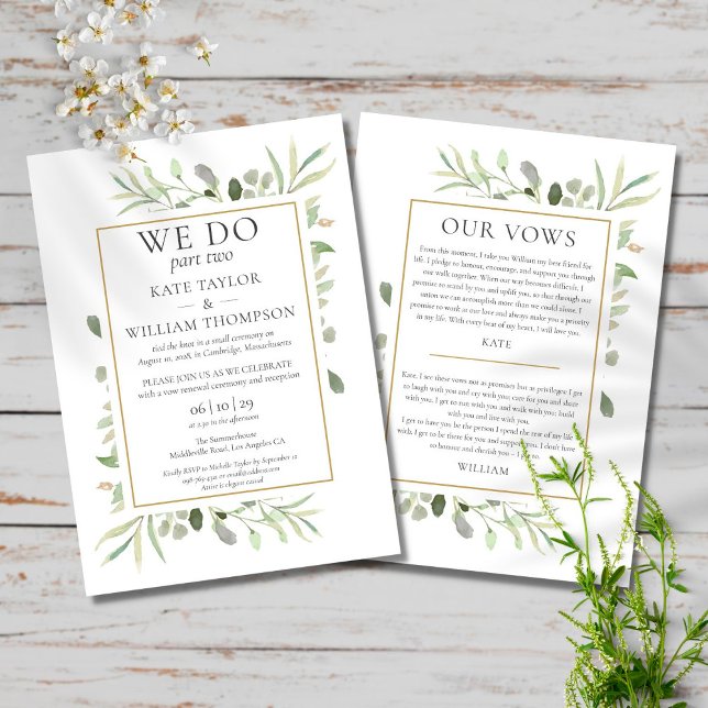Invitation Nous faisons partie deux suite vœux de mariage ver (Créateur téléchargé)