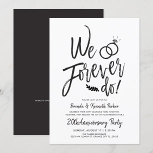 Invitation Nous faisons pour toujours l'anniversaire   Texte 