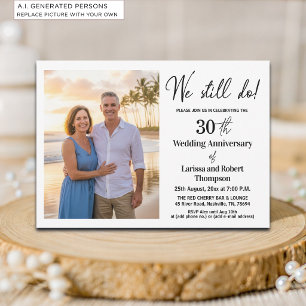 Invitation Nous faisons toujours 30 ans de mariage Photo