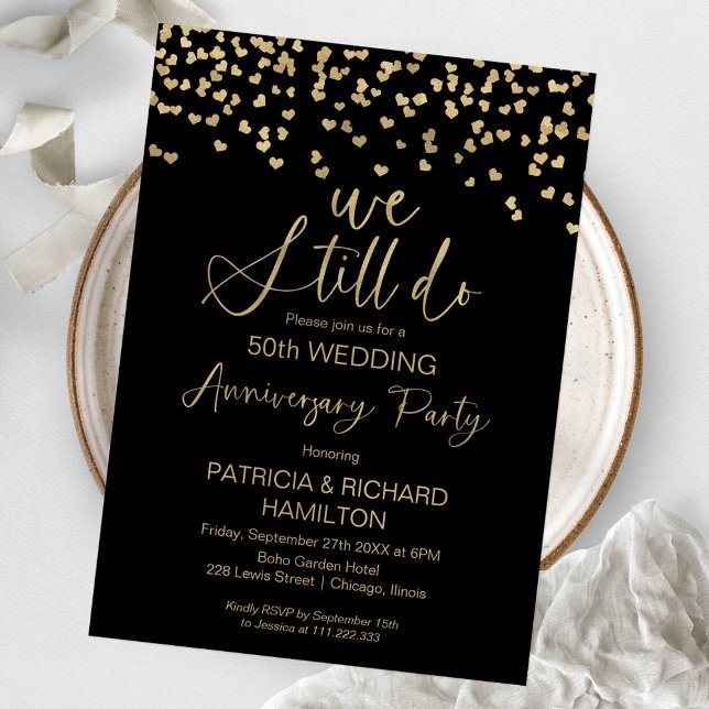Invitation Nous faisons toujours des noces d'or de mariage (Créateur téléchargé)