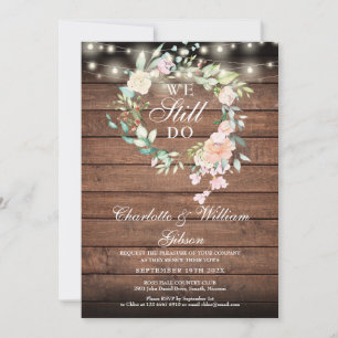 Invitation Nous faisons toujours la rénovation de vœux Floral
