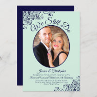 Nous faisons toujours Marine Blue & Mint Mariage V