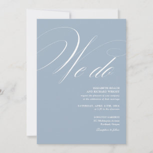 Invitation Nous faisons un mariage élégant moderne écriture b