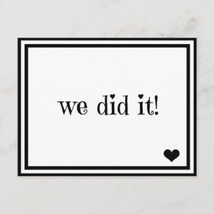 Invitation Nous l'avons fait