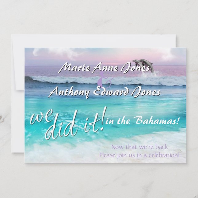 Invitation Nous l'avons fait - BEAUCOUP TROPICAL OCEAN SLEVER (Devant)