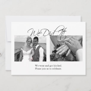 Invitation Nous L'Avons Fait (Modèle photo Personnalisable)