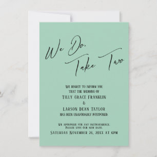 Invitation Nous Le Faisons, Prenez Deux Mariages Retardés Lig