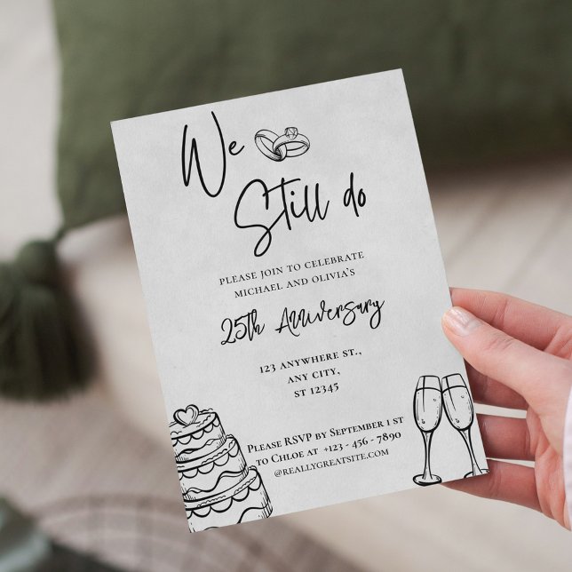 Invitation Nous le faisons toujours | 25e anniversaire du min (Créateur téléchargé)