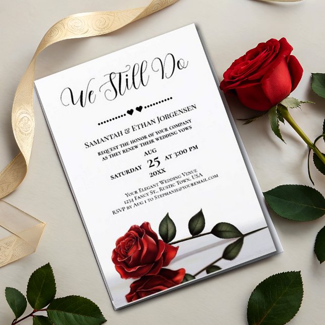 Invitation Nous Le Faisons Toujours ! Un Mariage de renouveau (Créateur téléchargé)