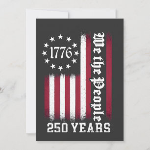 Invitation Nous, le peuple, 250 ans d'anniversaire États-Unis