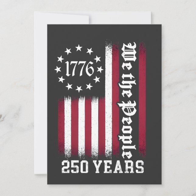 Invitation Nous, le peuple, 250 ans d'anniversaire États-Unis (Devant)