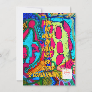 Invitation Nous marchons par la foi et non par la vue