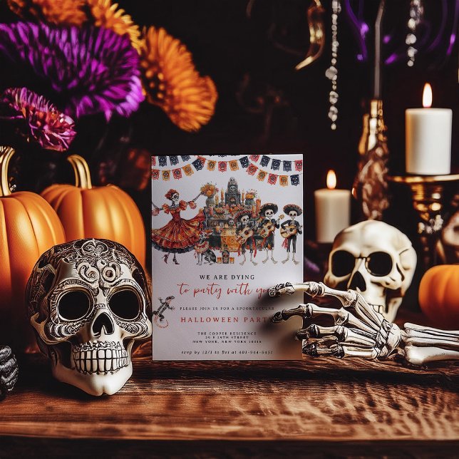 Invitation Nous mourons d'envie de faire la fête | Soirée Hal (Créateur téléchargé)