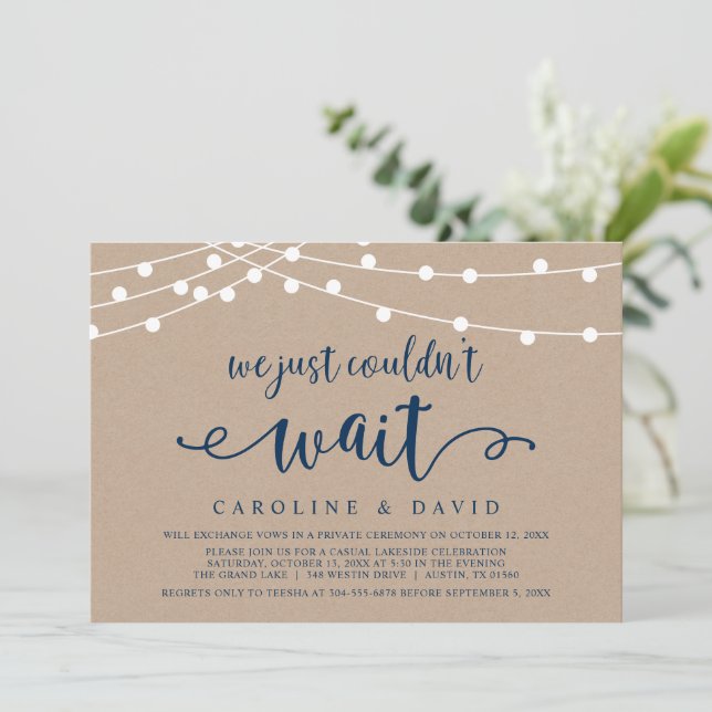 Invitation Nous n'avons tout simplement pas pu attendre, Invi (Debout devant)