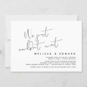 Invitation Nous n'avons tout simplement pas pu attendre, Mari