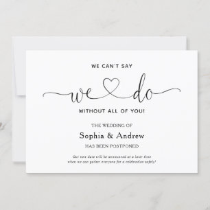 Invitation Nous ne pouvons pas dire que nous faisons Mariage