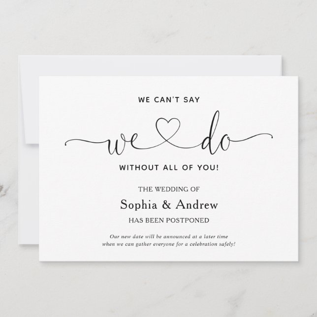 Invitation Nous ne pouvons pas dire que nous faisons une anno (Devant)