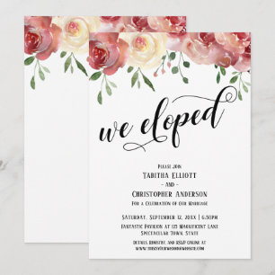Invitation Nous nous sommes enfuis Calligraphie, Bourgogne, R