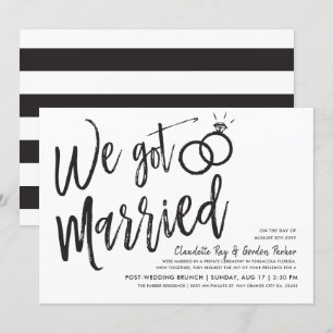 Invitation Nous Nous Sommes Mariés Post Mariage Brunch Part
