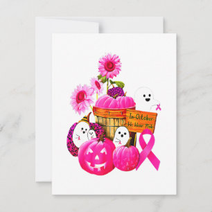 Invitation Nous Portons Des Fantômes Roses Et Des Citrouilles