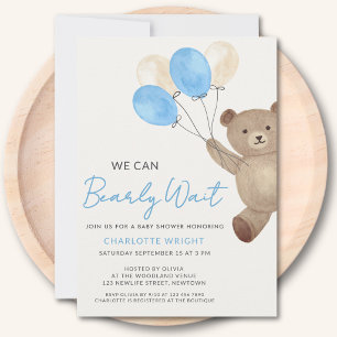 Invitation Nous Pouvons à Peine Attendre Baby Shower