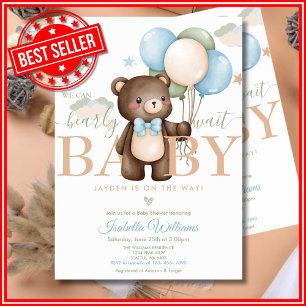 Invitation Nous pouvons à peine attendre Baby Shower