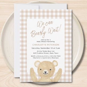 Invitation Nous pouvons à peine attendre Baby Shower