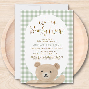 Invitation Nous pouvons à peine attendre Baby Shower