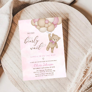 Invitation Nous Pouvons à Peine Attendre Fête de Naissance Ro