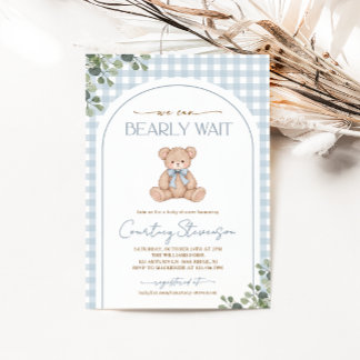 Invitation Nous pouvons à peine attendre la Baby Shower à car
