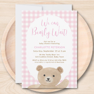 Invitation Nous pouvons à peine attendre la Baby Shower de fi