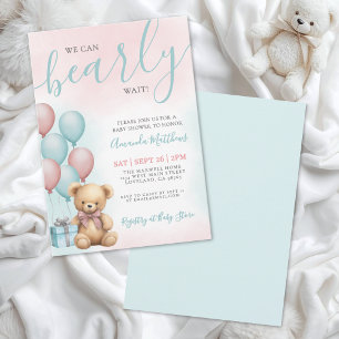 Invitation Nous pouvons à peine attendre la Baby Shower d'Our