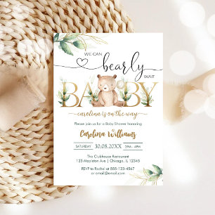 Invitation Nous pouvons à peine attendre la Baby Shower Ourso