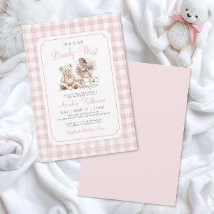 Invitation Nous pouvons à peine attendre la Baby Shower Ourso