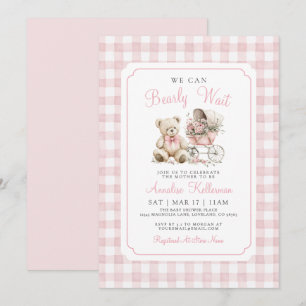 Invitation Nous pouvons à peine attendre la Baby Shower Ourso