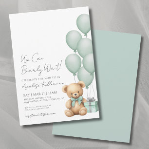Invitation Nous pouvons à peine attendre la Fête de naissance