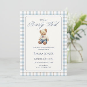 Invitation Nous pouvons à peine attendre la naissance de bébé