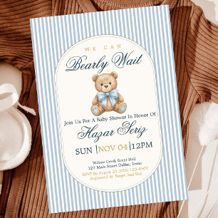 Invitation Nous pouvons à peine attendre l'arrivée de votre g