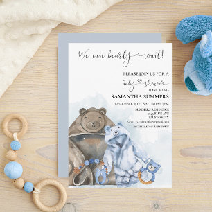 Invitation Nous pouvons à peine attendre les vêtements de gar