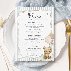 Invitation Nous pouvons à peine attendre Menu de la Baby Show