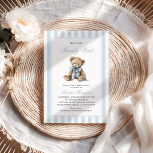 Invitation Nous pouvons à peine attendre Ours en peluche Fête
