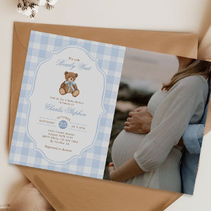 Invitation Nous pouvons à peine attendre Ourson Fête de bébé