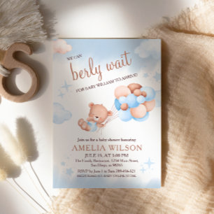 Invitation Nous pouvons à peine attendre Teddy Bear Ballons P