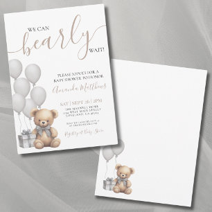 Invitation Nous pouvons à peine attendre une Fête de Naissanc