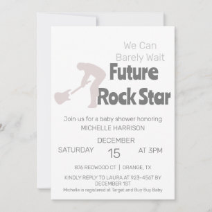 Invitation Nous pouvons à peine attendre une fête prénatale n