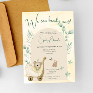 Invitation Nous pouvons attendre Boho Baby shower neutre genr