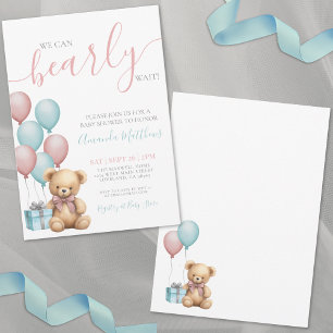Invitation Nous pouvons attendre le Baby shower
