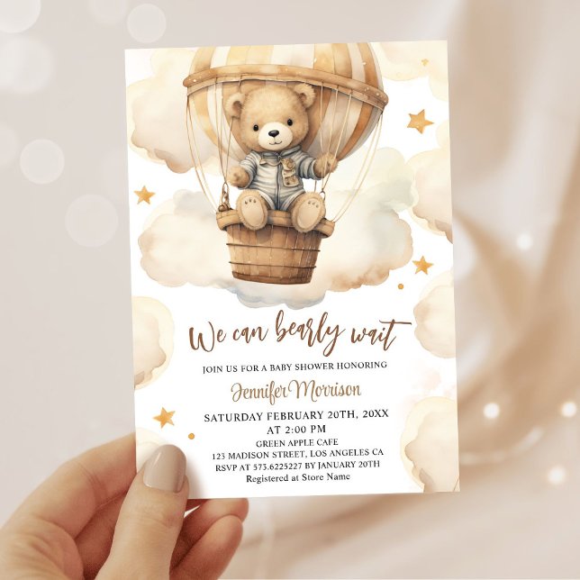 Invitation Nous pouvons attendre le Baby shower d'attente Neu (Créateur téléchargé)