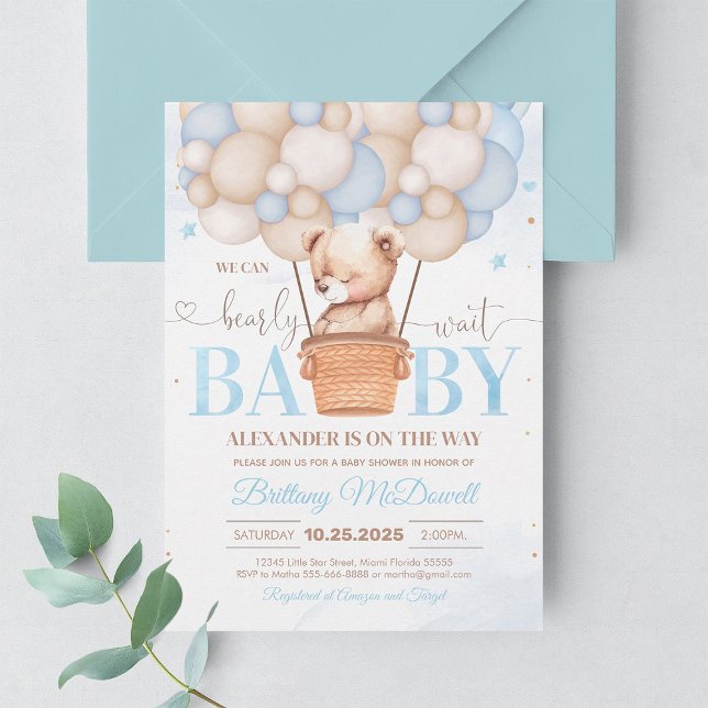 Invitation Nous pouvons attendre le Baby shower de thème de l (Créateur téléchargé)